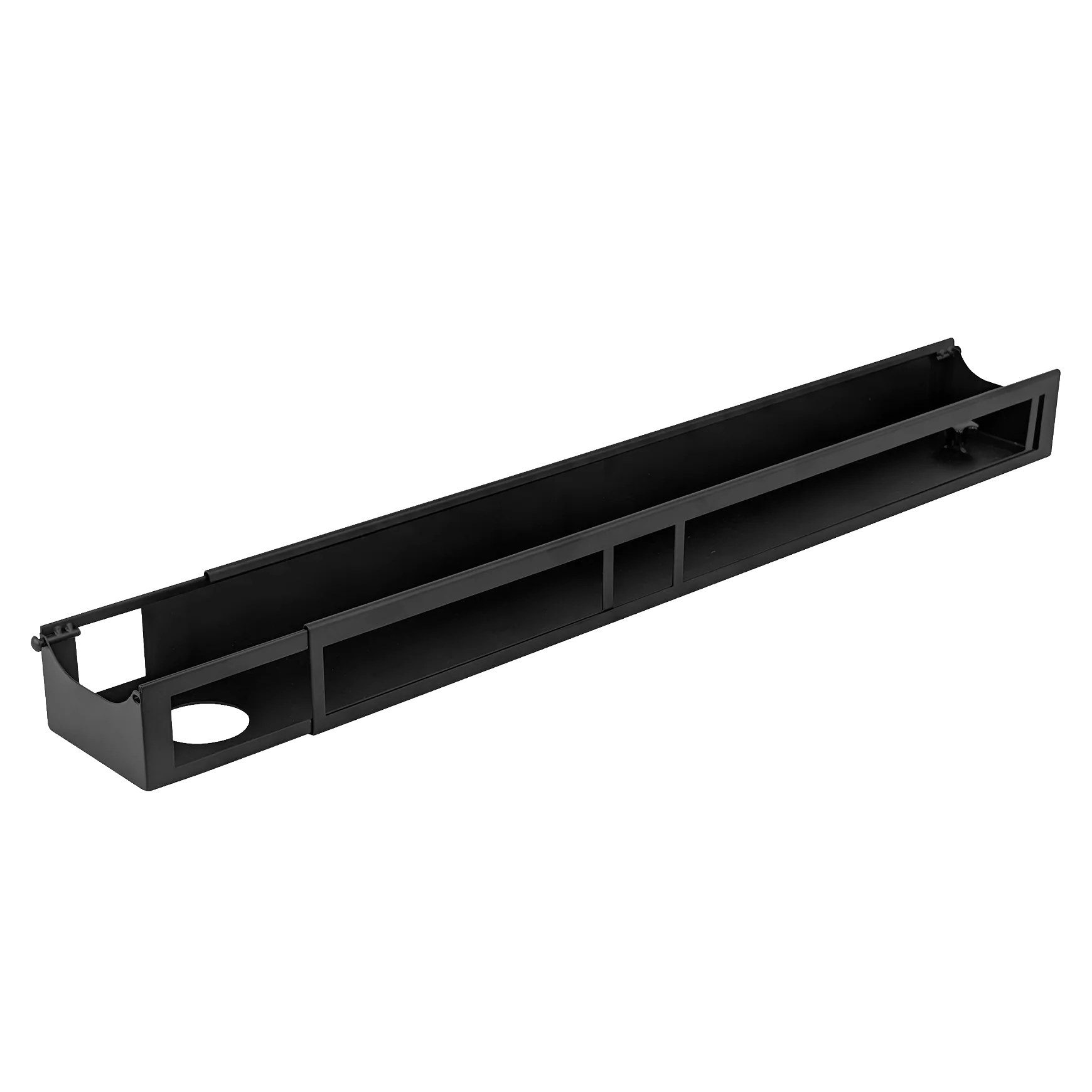 Integrated cable and data channel for commercial under-desk cable management